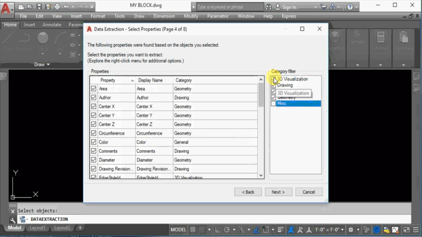 How to use AutoCAD Data Extraction Tool Data Extraction To Excel Free Cad Tips And Tricks