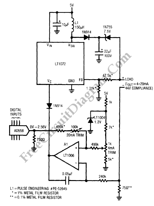 4-20ma signal generator circuit diagram - Circuit Diagram
