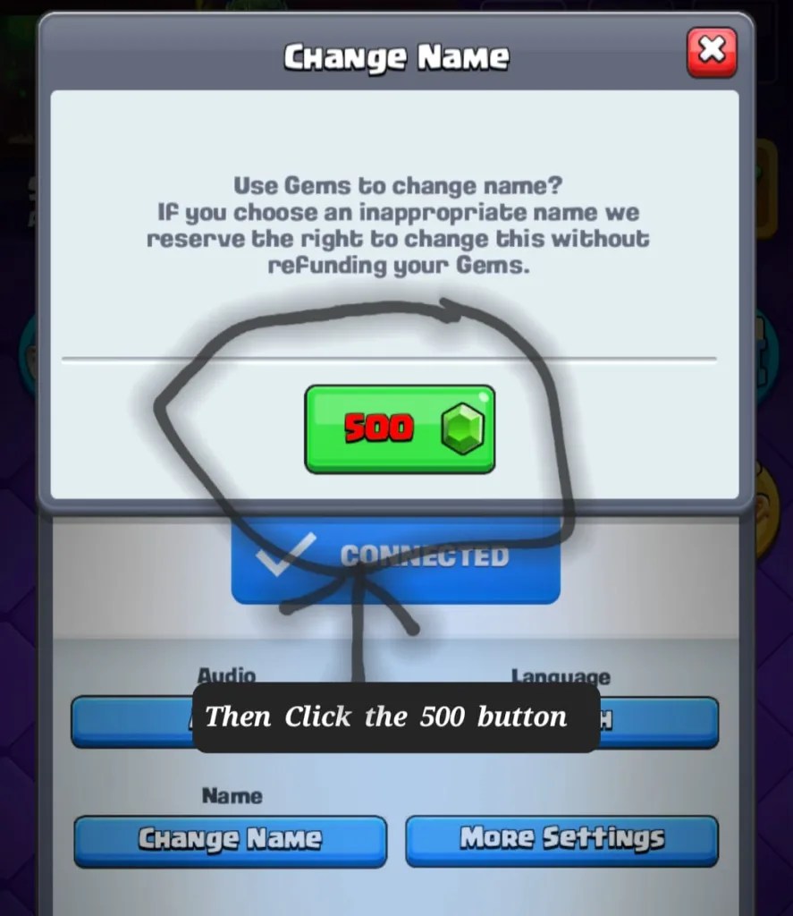 How To Change Name On Clash Royale » Free Code Center