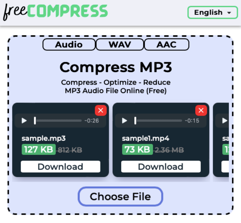 Compress MP3 Audio Online! (Free)