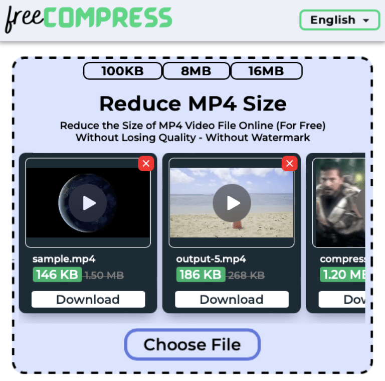 Reduce MP4 File Size Online! (Free)