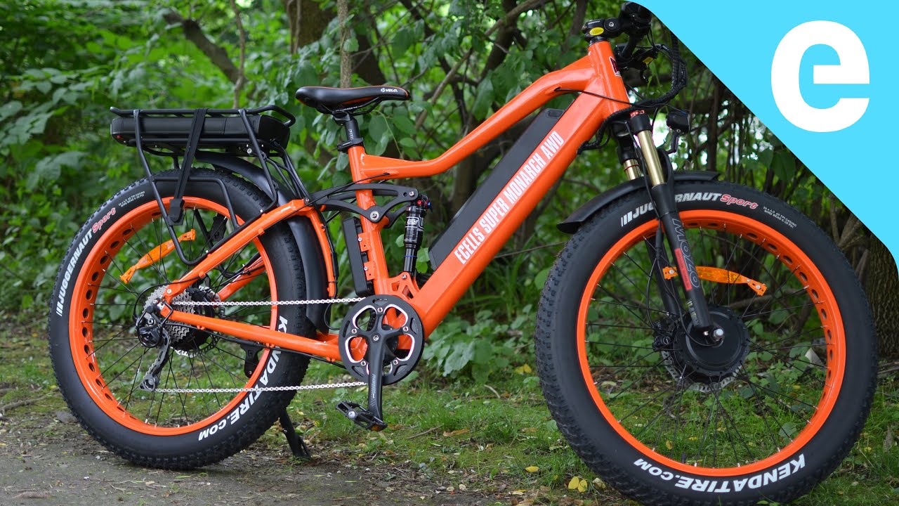 Twowheel drive electric mountain bikes with amazing allwheel drive