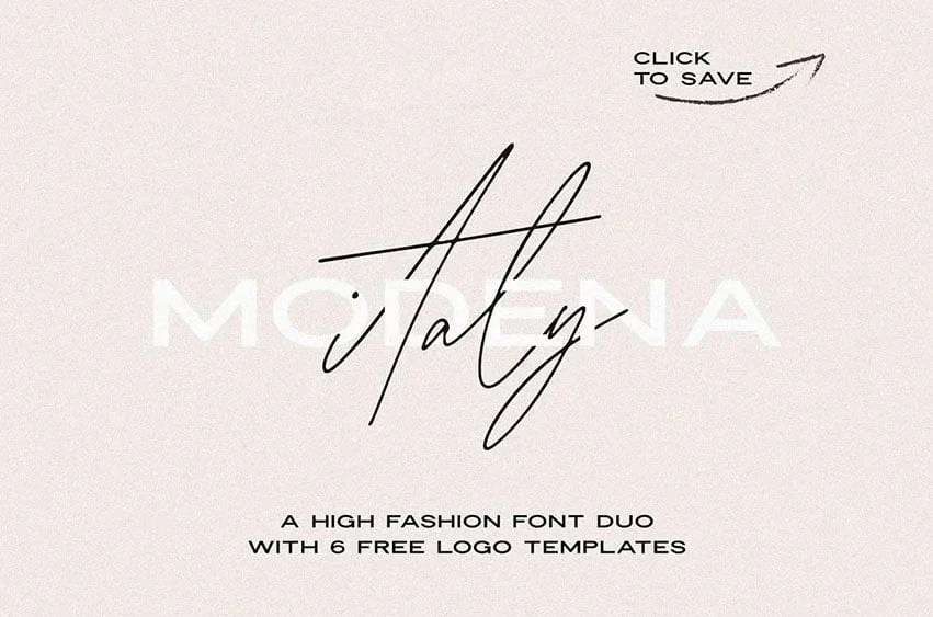 Modena Font FreeDaFonts