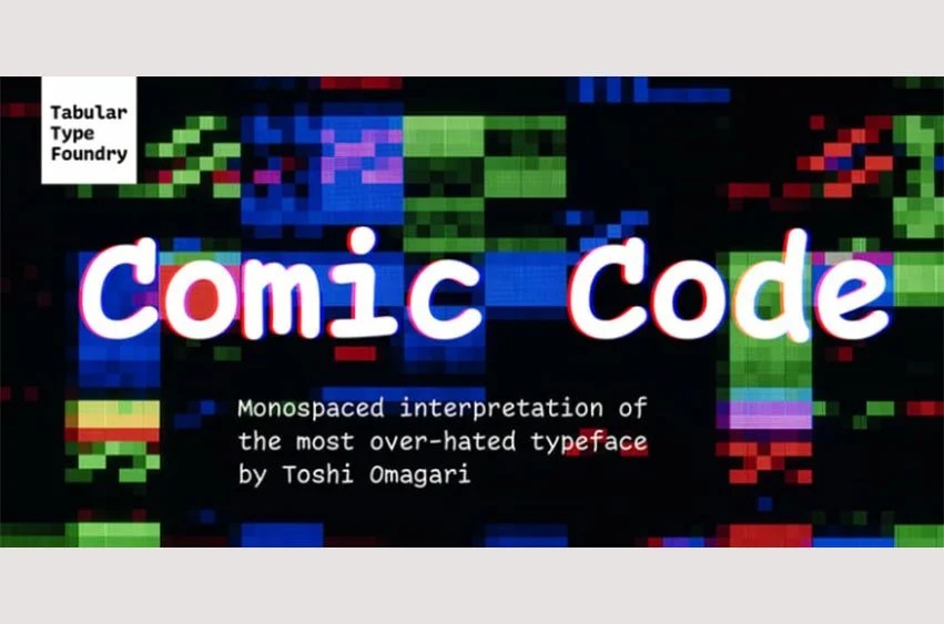 Comic Code Font FreeDaFonts