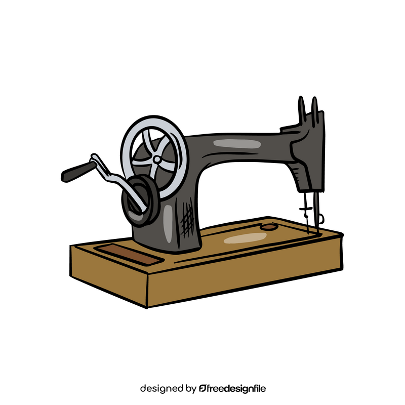 Vintage Sewing Machine clipart free download