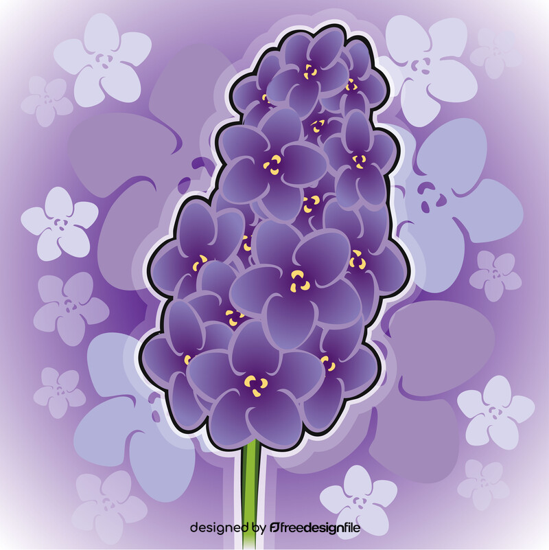 Lavender flower drawing vector free download