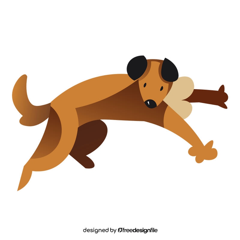 Dog running clipart free download