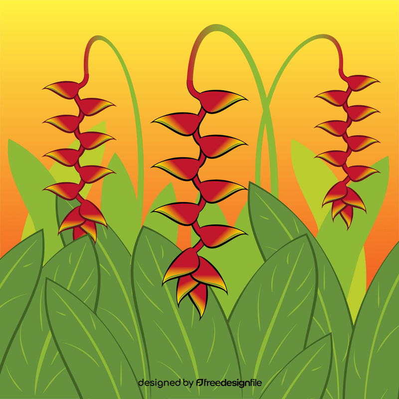 Lobster claws flower vector free download