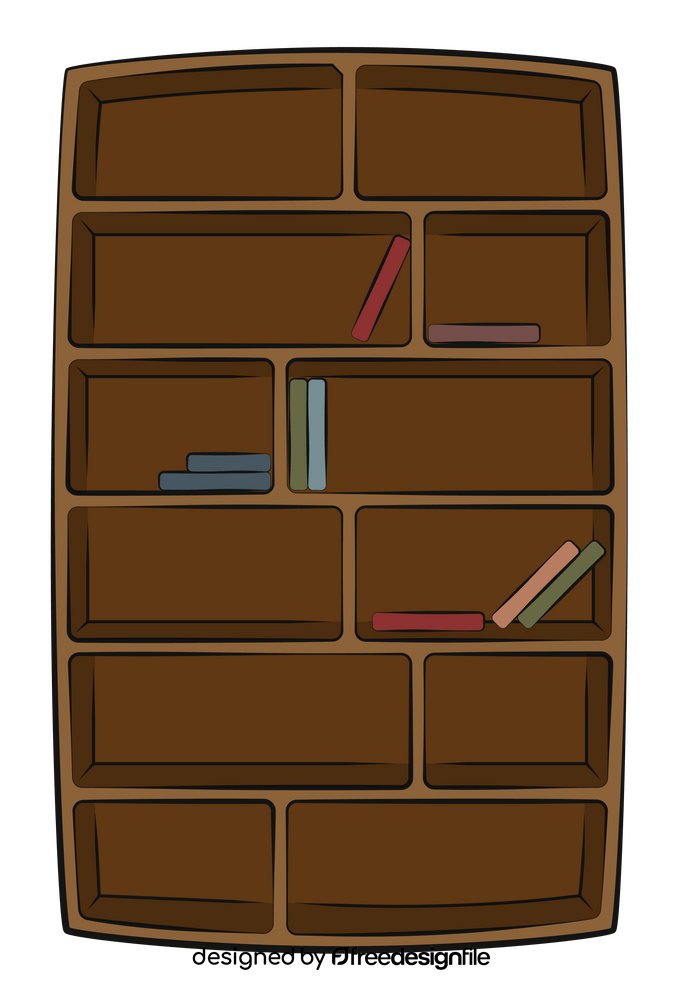 Bookshelf clipart free download