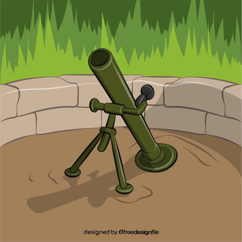 Mortar launcher vector free download