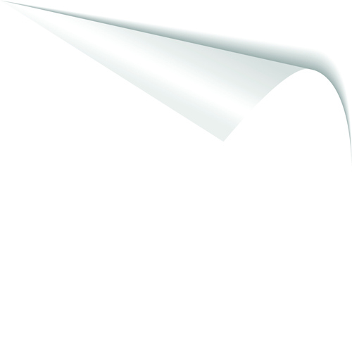 White Curled Paper Corner free vector 03 free download