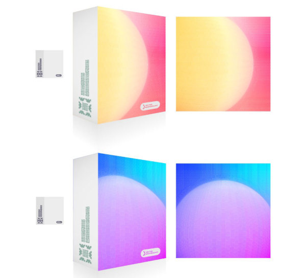 Colorful Packaging box cover design vector set 04 free download