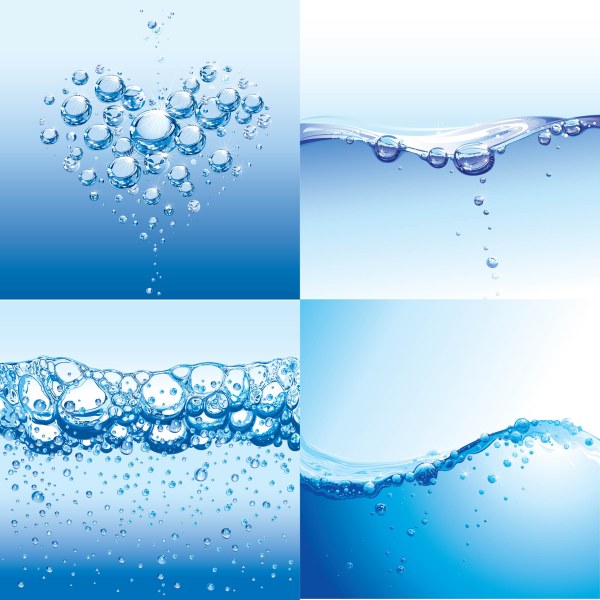 Water drops with water vector background free download