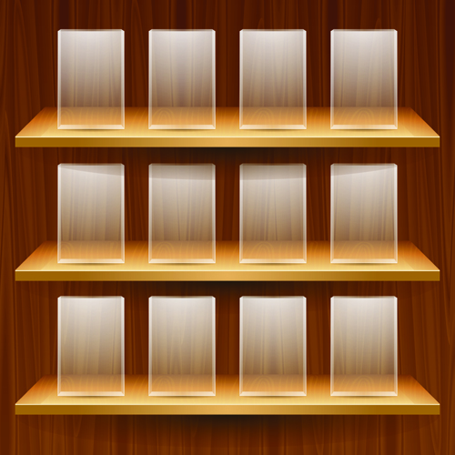 Shiny shelves creative background vector art 03 free download