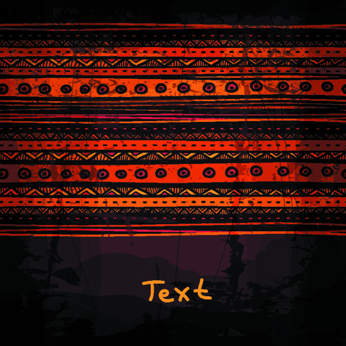 Ethnic style tribal patterns graphics vector 04 Vector Pattern free
