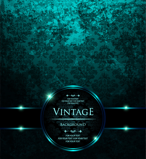 Dark green luxury background vector Vector Background