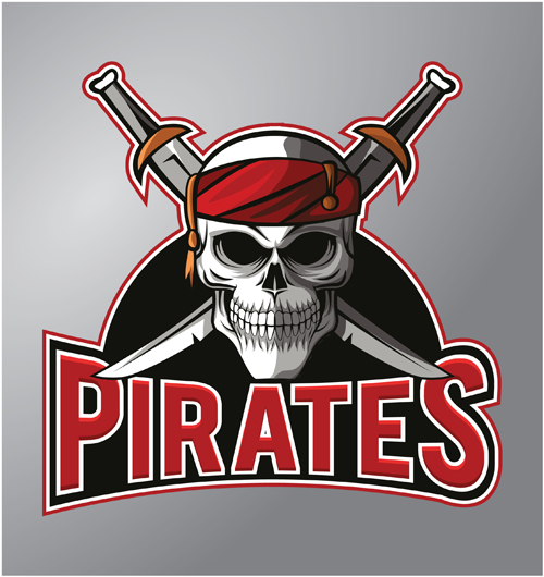 Retro pirates logo vector 01 Vector Logo free download