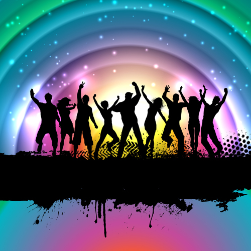 Music Party Backgrounds vector 03 free download