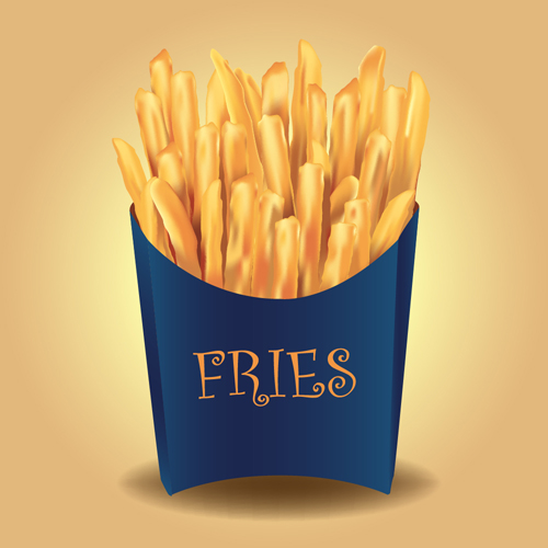 French fries creative vector 01 free download