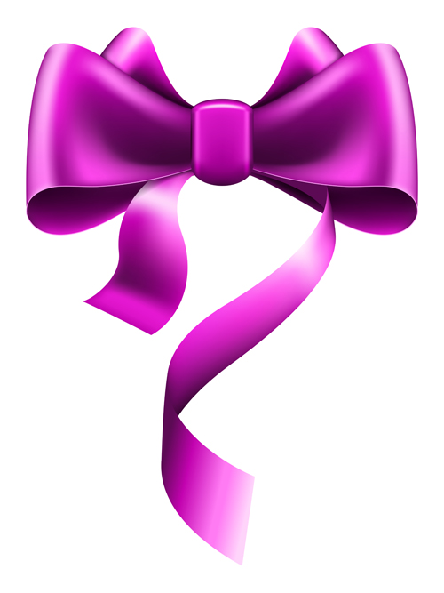 Purple bow vector material free download