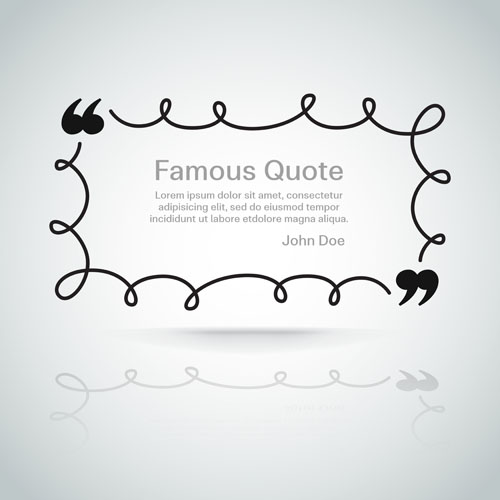 Text frames for quote vector 02 free download