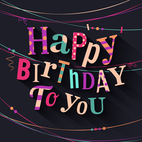 Happy birthday cards creative vector 02 free download