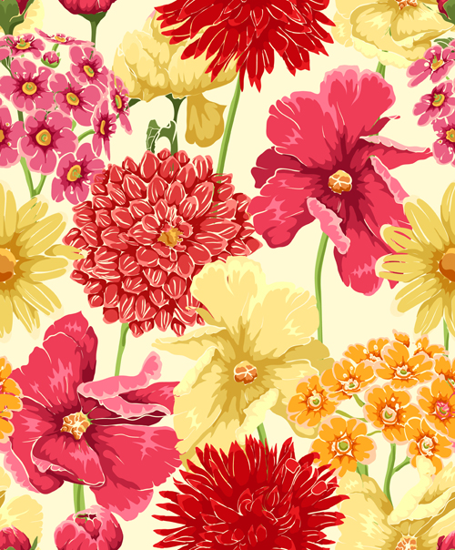 Red Vintage Flower Background Free Vector Best Flower Site