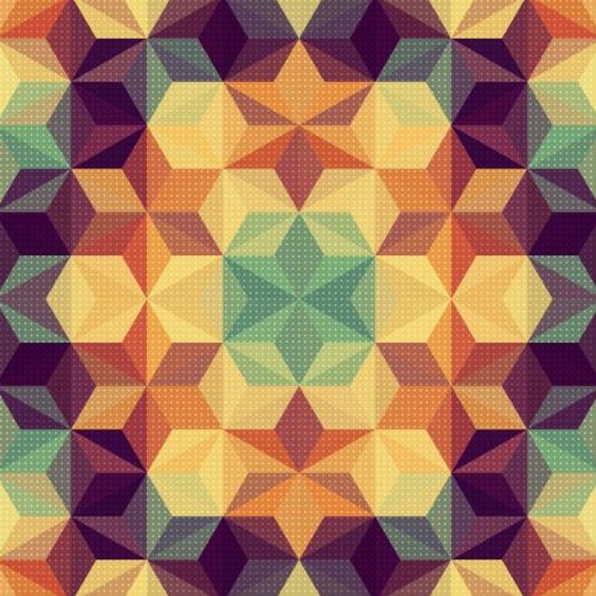 Geometric shape with mandala pattern vector 01 free download