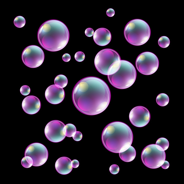Beautiful bubbles background illustration vector 09 free download