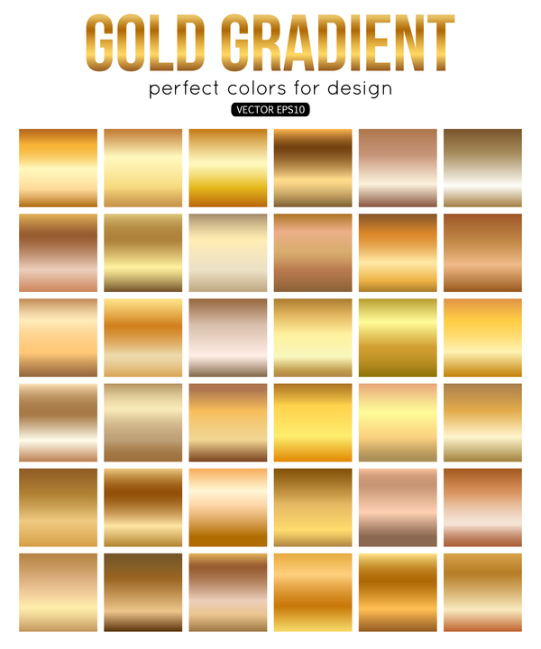 Gold gradient material vector 01 free download