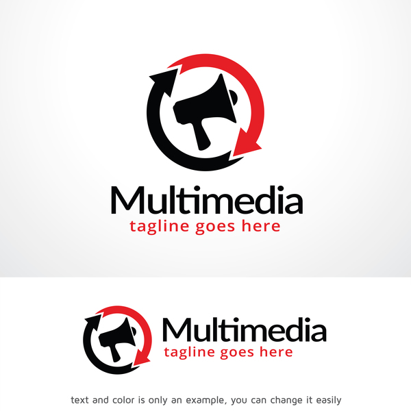 Multimedia logo design vector 02 free download