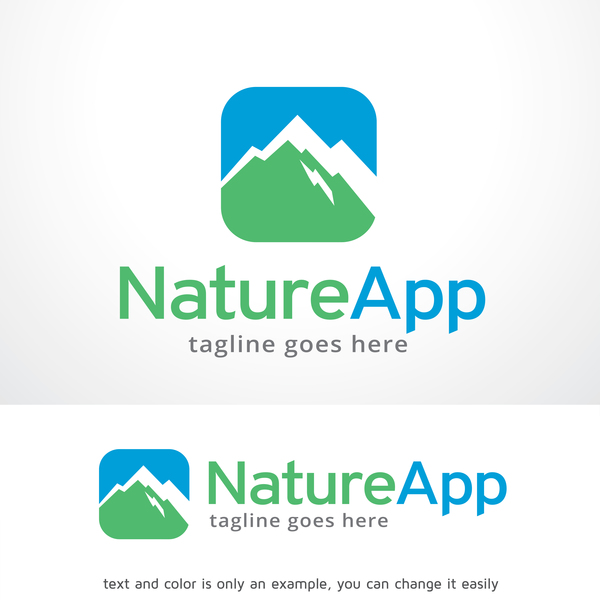 Nature App logo vector free download