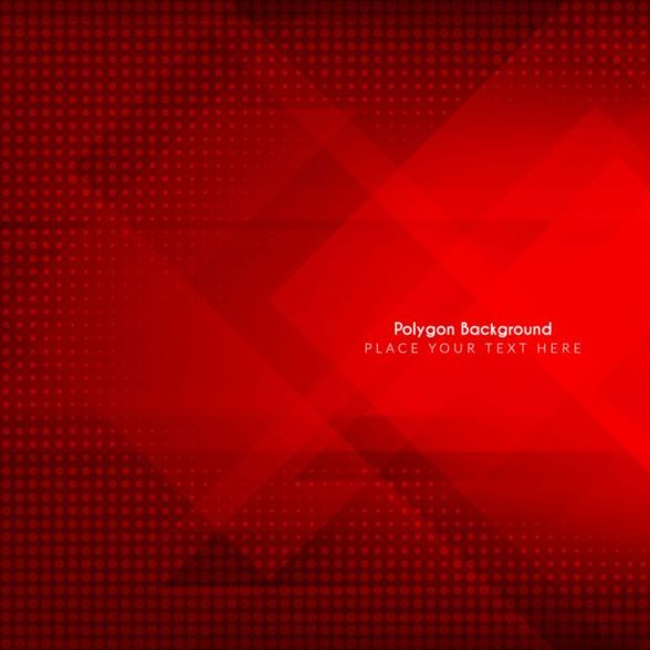Polygon red background art vector free download