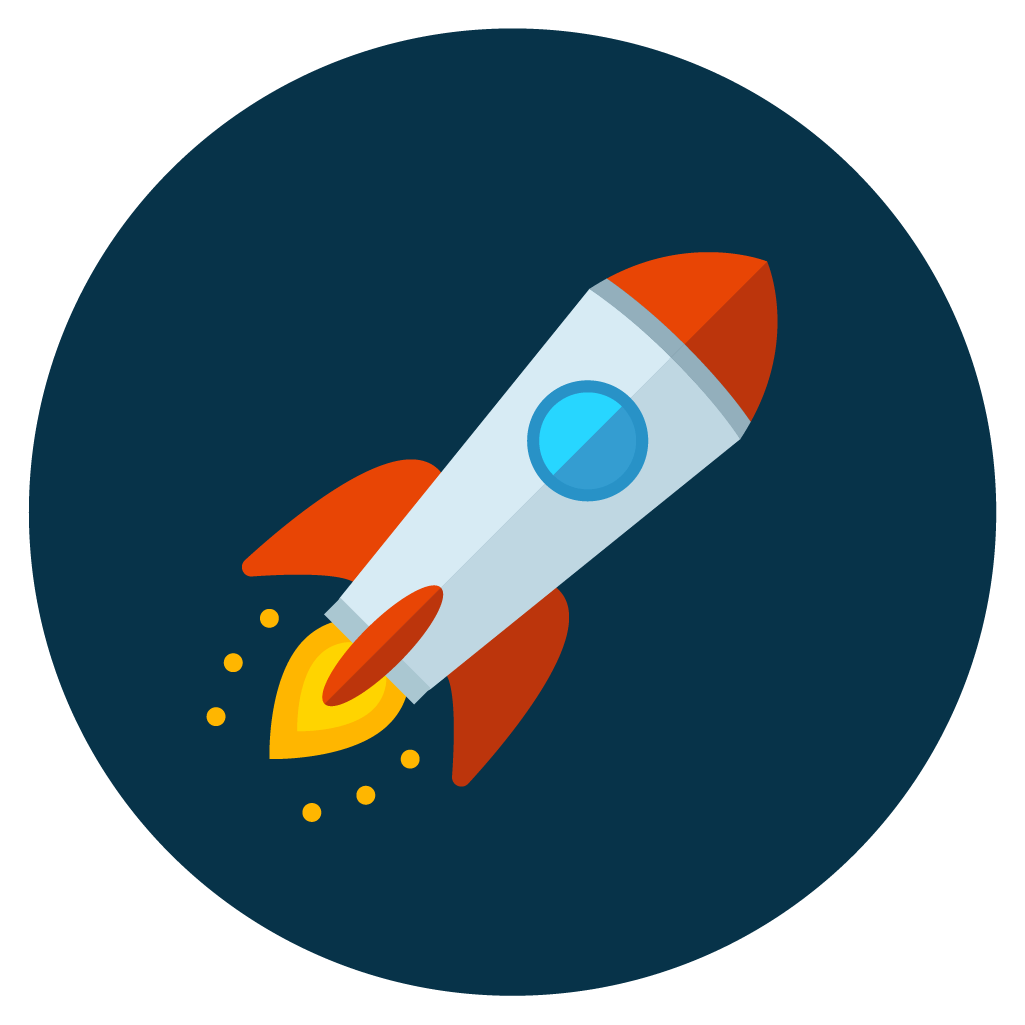 rocket icon vector free download