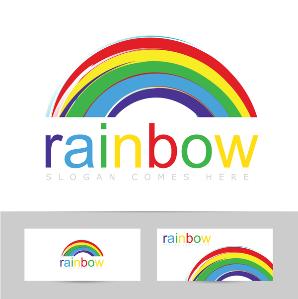 rainbow logo vector free download
