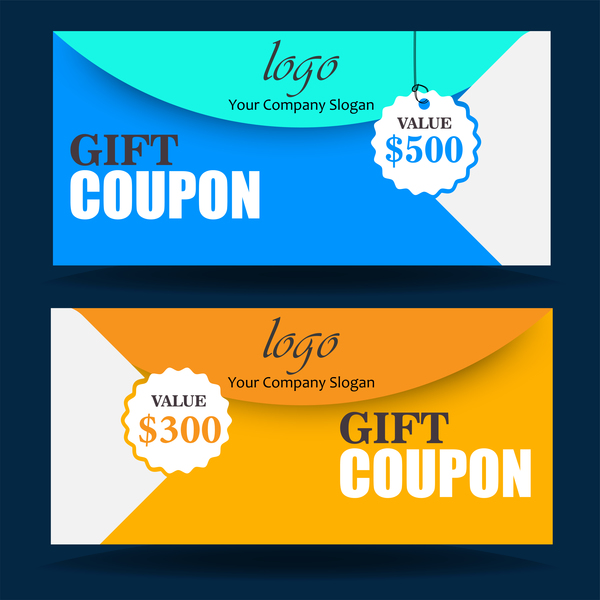 Gift coupon creative design vector 07 free download