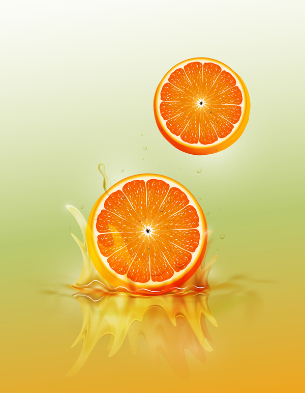 orange splash background vector free download