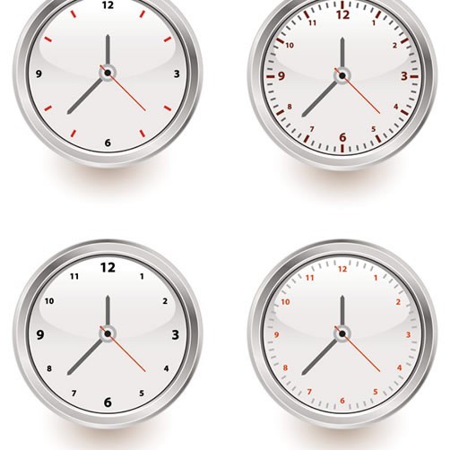 Simple clock vector free download