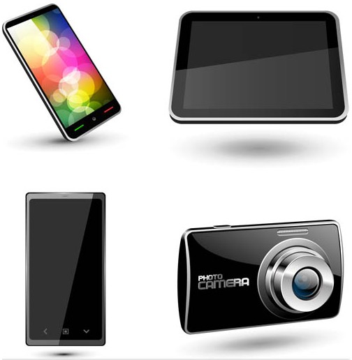 Stylish Modern Devices vector free download