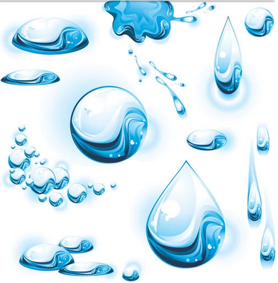 Water Drops vector graphics free download