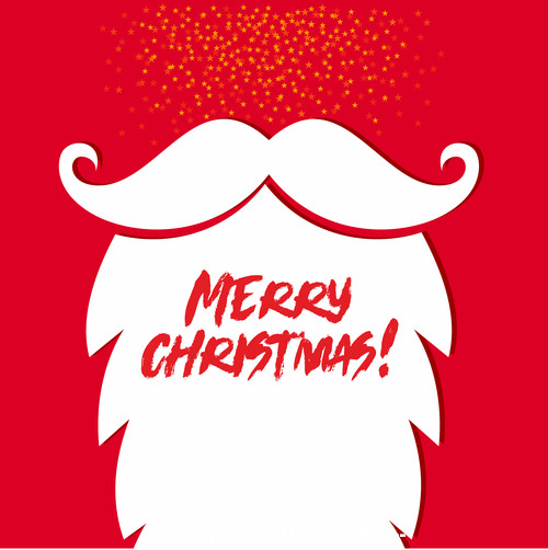 Funny christmas elements vector free download