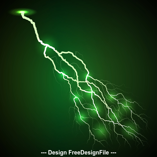Green lightning vector free download