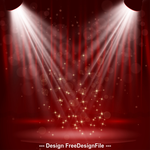 Red Spotlight Background