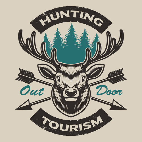 Hunting logo vector free download