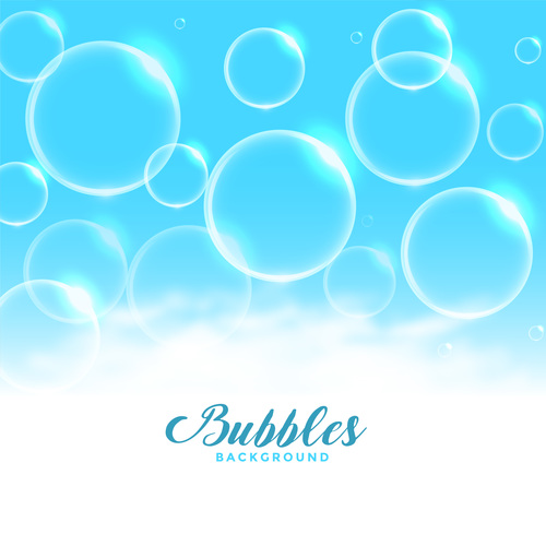 Bubbles background vector free download