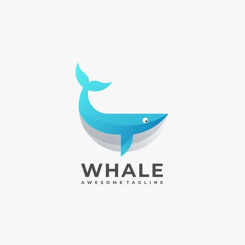 Whale logos vector free download