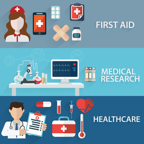Medical banner vector free download