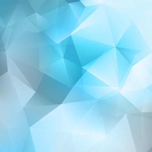 Gradient blue geometric abstract background vector free download