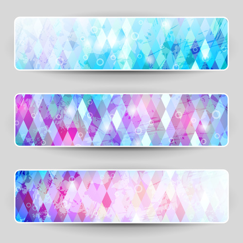 Pink and blue background banner vector free download
