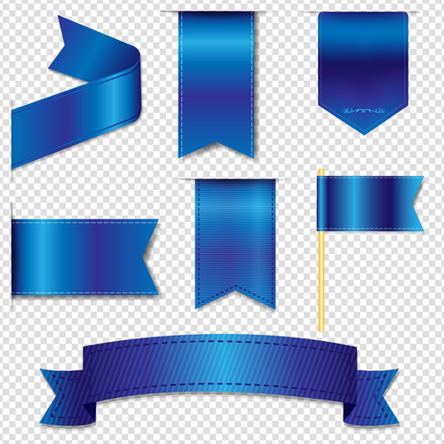 Blue ribbon vector free download